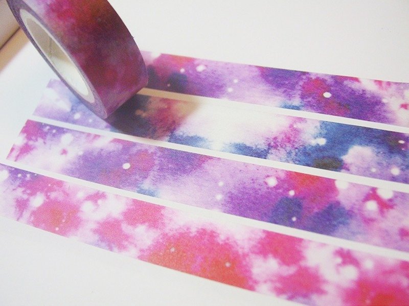 水彩纸胶带-渐层紫 - 纸胶带 - 纸 紫色
