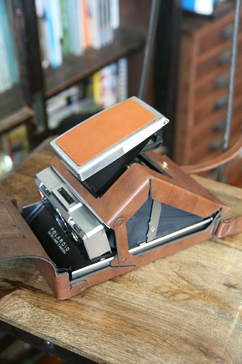 EVERYDAY CASE，极品超优，皮革变形金刚，经典SX70原厂开合皮套。不含相机 - 证件套/卡套 - 真皮 咖啡色