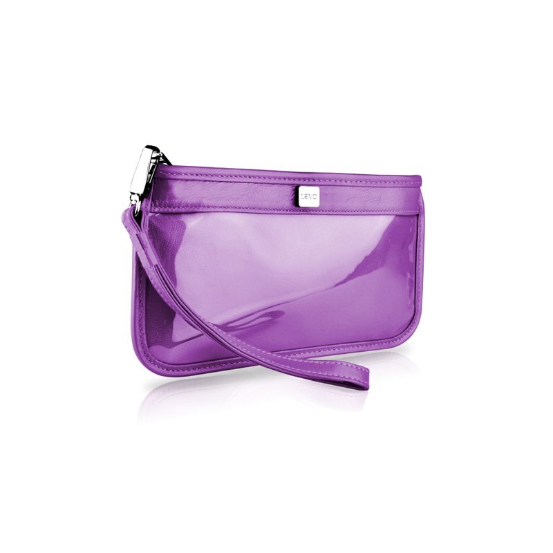 【LIEVO】 TOUCH - Smartphone真皮手拿包_深紫红 - 手拿包 - 真皮 紫色