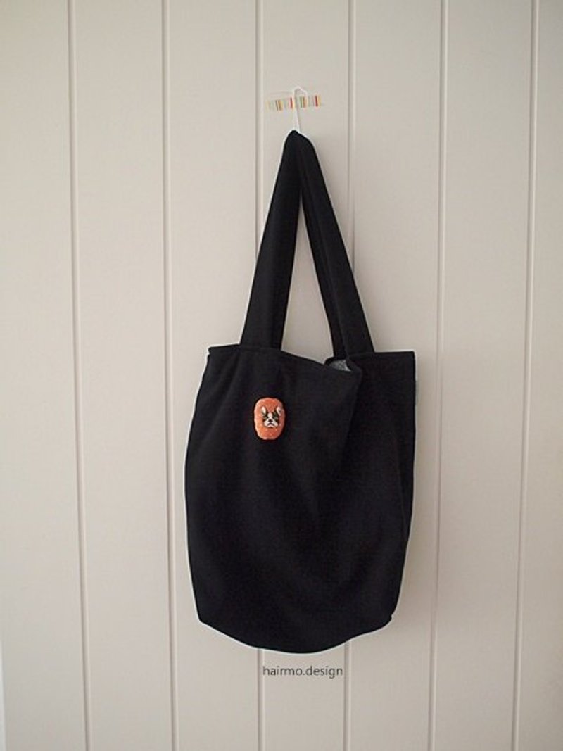 hairmo。没什么侧背大包-黑(冬日版) - 侧背包/斜挎包 - 其他材质 黑色