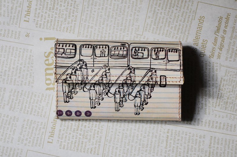 1983ER小纸包-鱼人图鉴两格漫画之今天沙丁鱼了没? - 皮夹/钱包 - 纸 多色