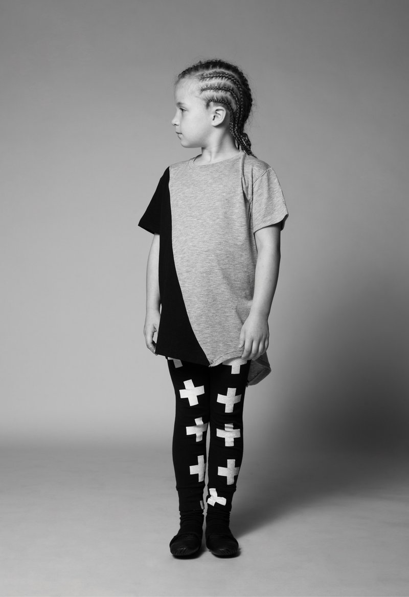 2015春夏 NUNUNU双色棉质上衣 - 其他 - 棉．麻 黑色