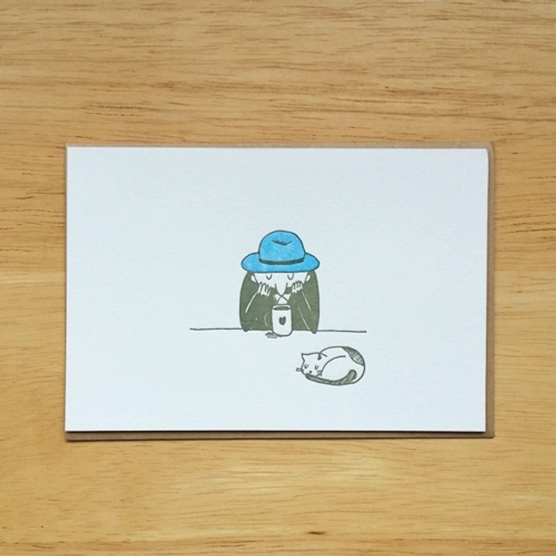 山本纸业 YAMAMOTO PAPER．活版印刷 万用卡【小憩 (GA611】 - 卡片/明信片 - 纸 白色