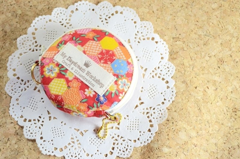 My Daydream Workshop 碎花可爱复古田园圆形散子包零钱包小收纳包锁匙包 - 零钱包 - 其他材质 多色