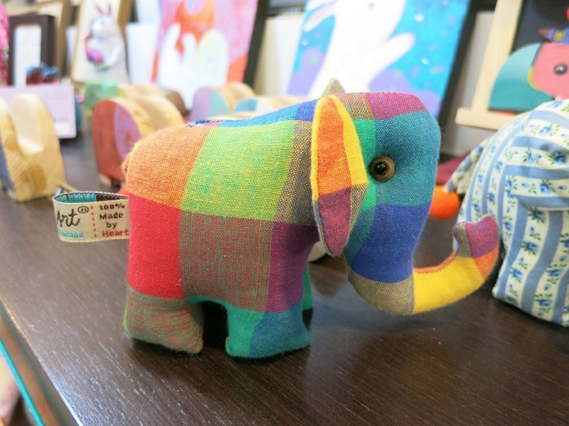 布制大象(小) - 玩偶/公仔 - 其他材质 多色