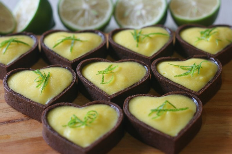 urara阁楼上的咸点店  爱心巧克力柠檬塔 (9入) - 巧克力 - 新鲜食材 