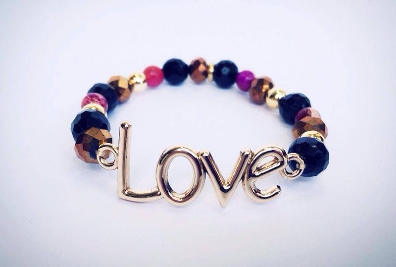 ‘LOVE宠爱系列’金色系 - 手链/手环 - 其他材质 黄色