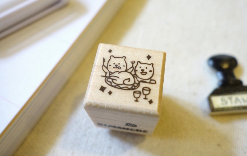 迪梦奇 - 发现小熊生活印章 [感恩节] - 印章/印台 - 木头 卡其色