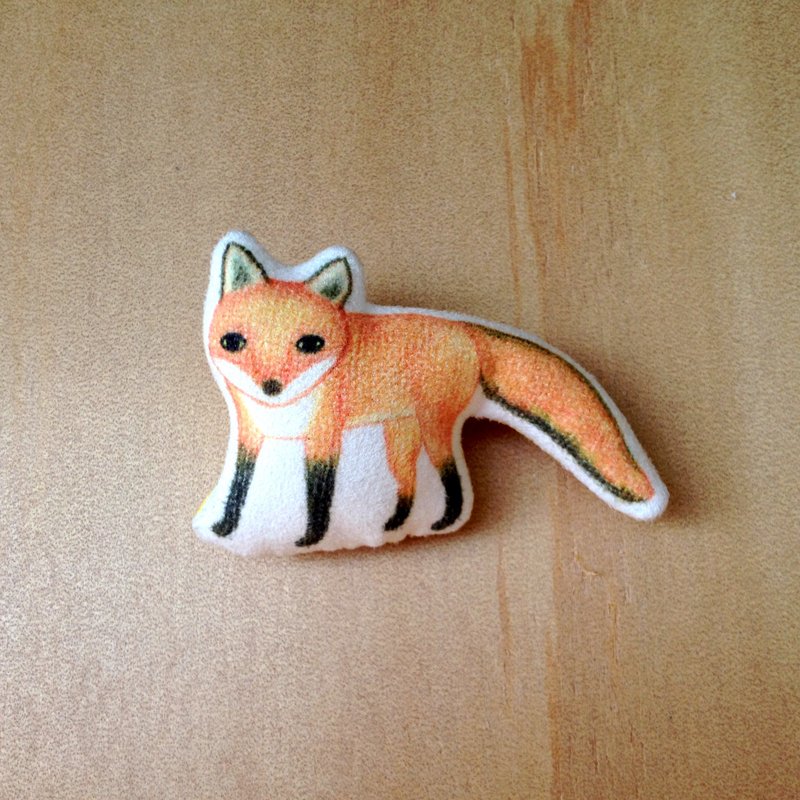 动物别针---【狐狸先生】 - 胸针 - 其他材质 橘色