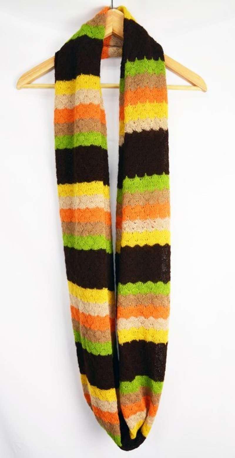 手织 羊驼毛 彩色围巾＿公平贸易 - 丝巾 - 其他材质 多色