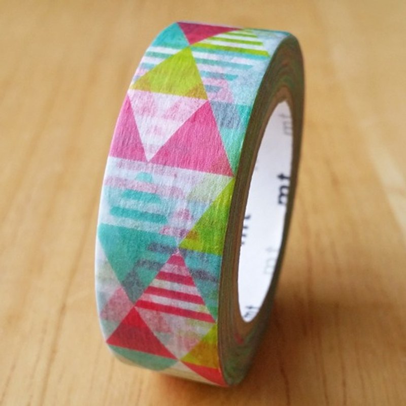 mt 和纸胶带 Deco【三角几何-粉 (MT01D289)】 - 纸胶带 - 纸 多色