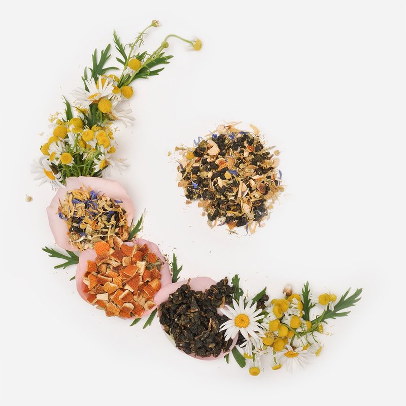 【88折】洋甘菊柚香乌龙茶_三角茶包/散茶 - 茶 - 纸 蓝色