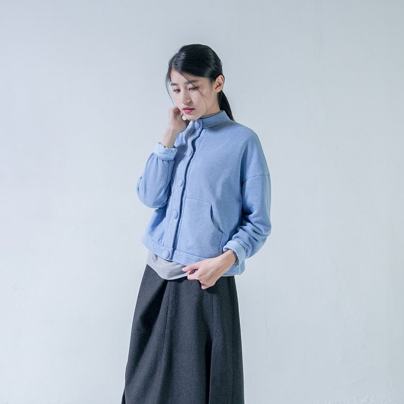 SU:MI said Astronaunt 太空大绒外套_5AF207_天空蓝 - 女装休闲/机能外套 - 棉．麻 蓝色