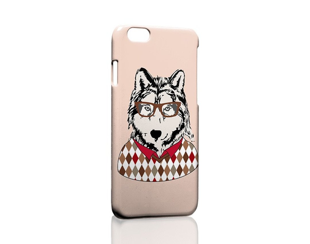 绅士服雪橇狗订制 iPhone X 8 7 6s Plus 5s 三星 S8 S9 手机壳 - 手机壳/手机套 - 塑料 多色
