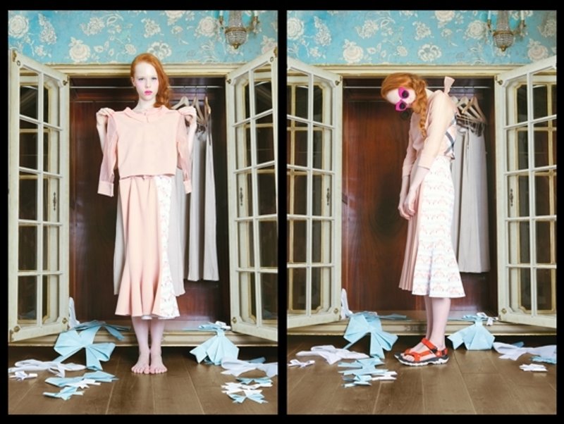 Envol Avec Ning杏桃乌干袖短版衬衫 - 女装衬衫 - 棉．麻 