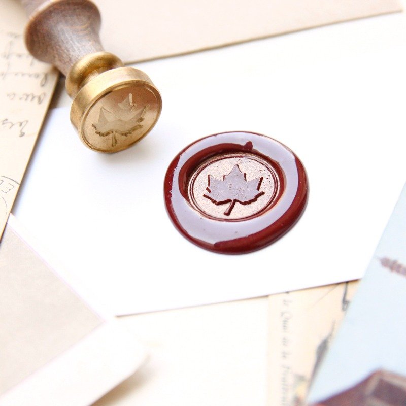 封蜡章组礼盒 | 枫叶 - 印章/印台 - 其他金属 红色
