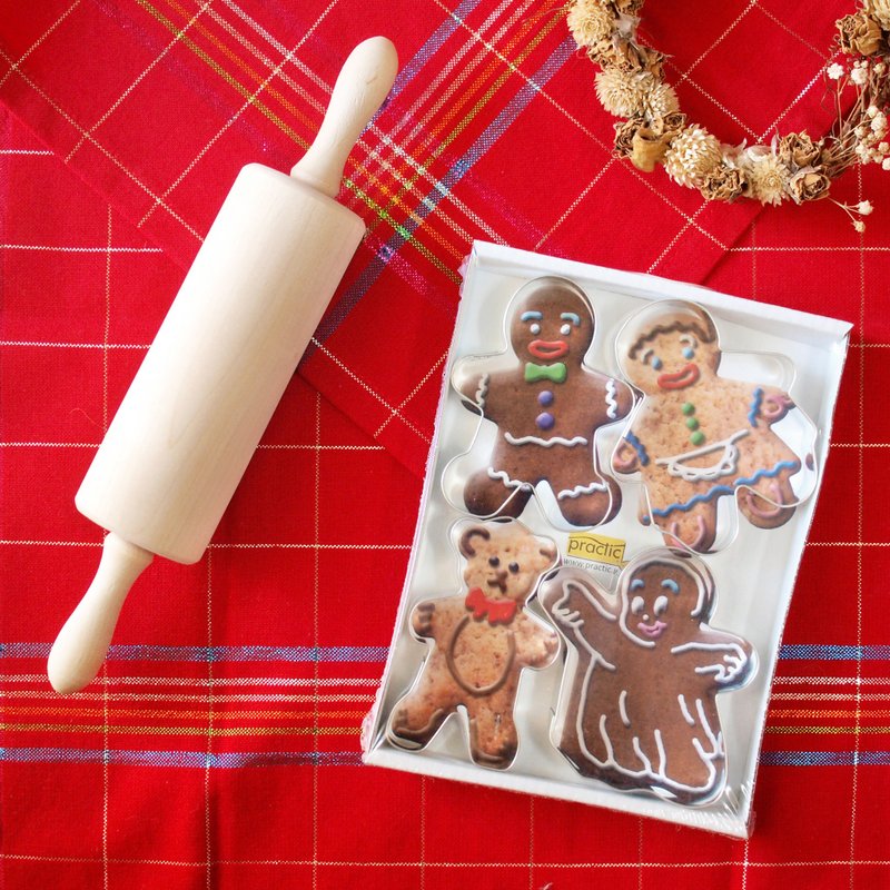 波兰饼干烤模 芬兰小擀面棍 - 厨房用具 - 木头 金色