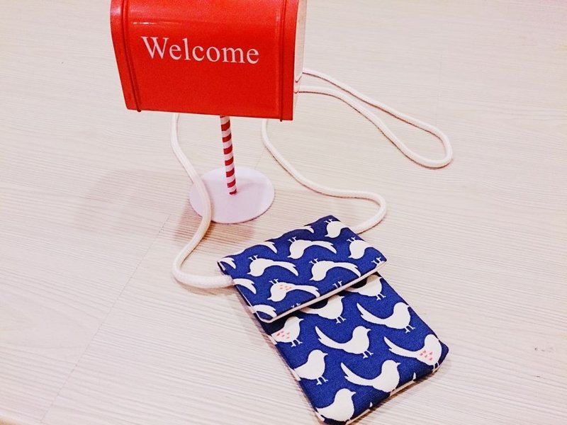 布谷鸟手机保护套 手机袋 手机套 侧背包 肩背包 - 侧背包/斜挎包 - 其他材质 蓝色