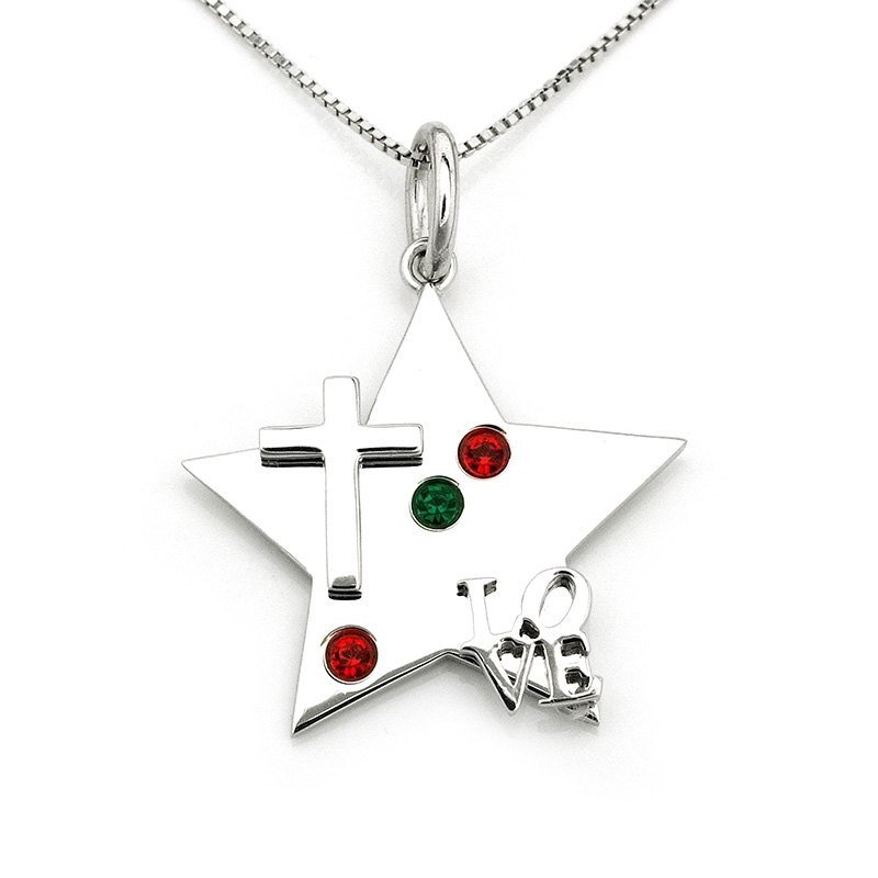 Dream Designs【香港设计】 神爱无限十架 项链 免运费 可客制化 皮绳项炼 DIY 生日礼物 925 纯银 - 项链 - 其他金属 