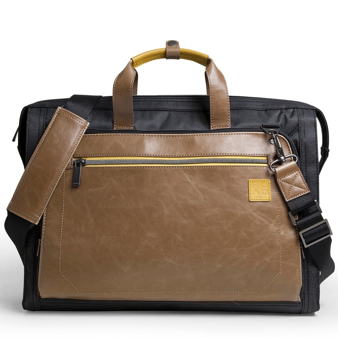 GOLLA 北欧芬兰商务差旅手提肩背包 Commuter bag BUCK-G1576 - 公文包/医生包 - 真皮 咖啡色