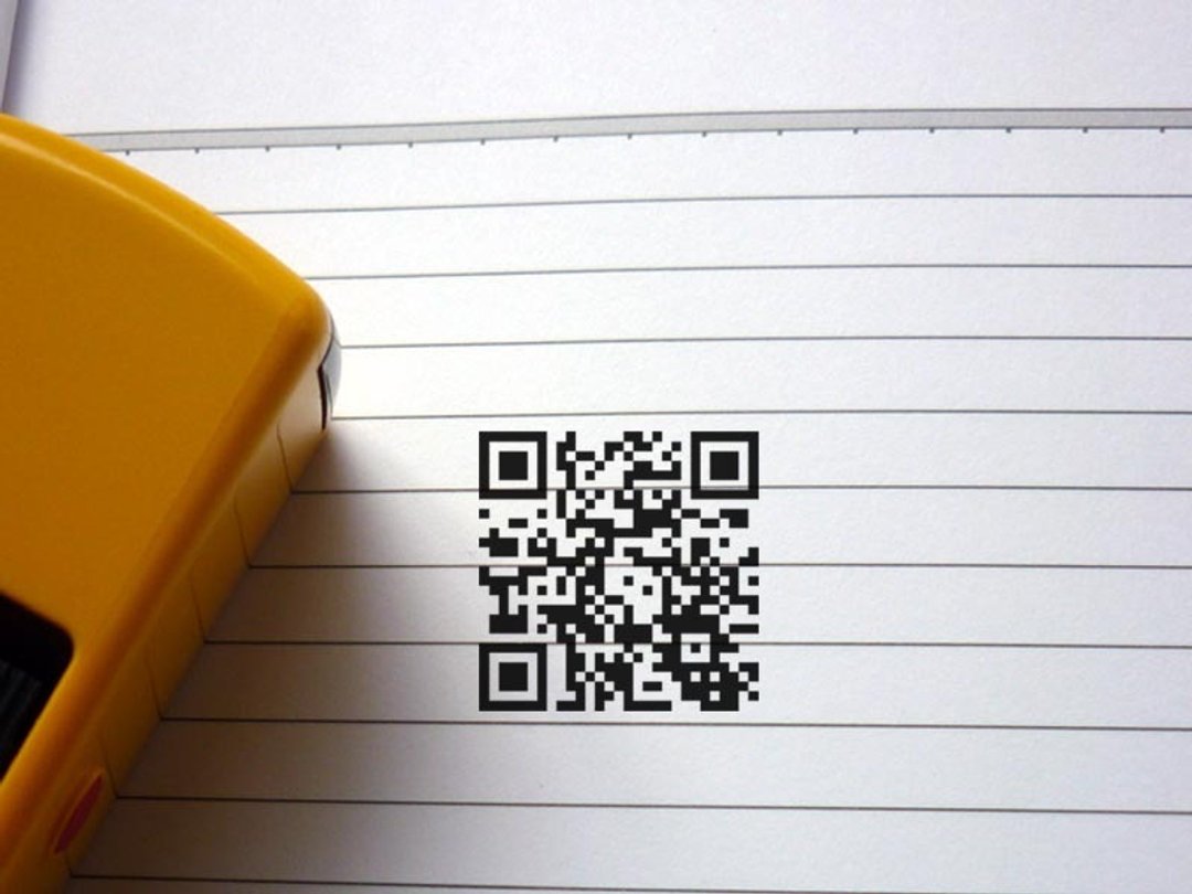 QR Code章 QR章回墨章 水性回墨印 翻转章 旋转章 店章 - 其他 - 塑料 黑色