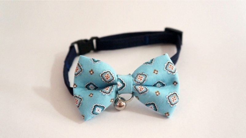 【Miya ko.杂货布手作】猫猫狗狗 领结/啾啾/蝴蝶结/民俗风/古着风/宠物项圈 - 项圈/牵绳 - 其他材质 