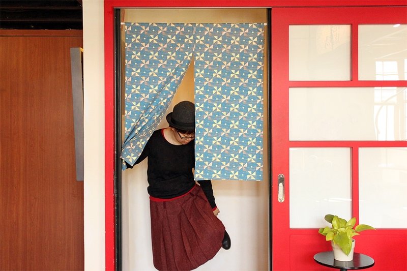 2014春季拼木纹系列-门帘 - 摆饰 - 其他材质 蓝色