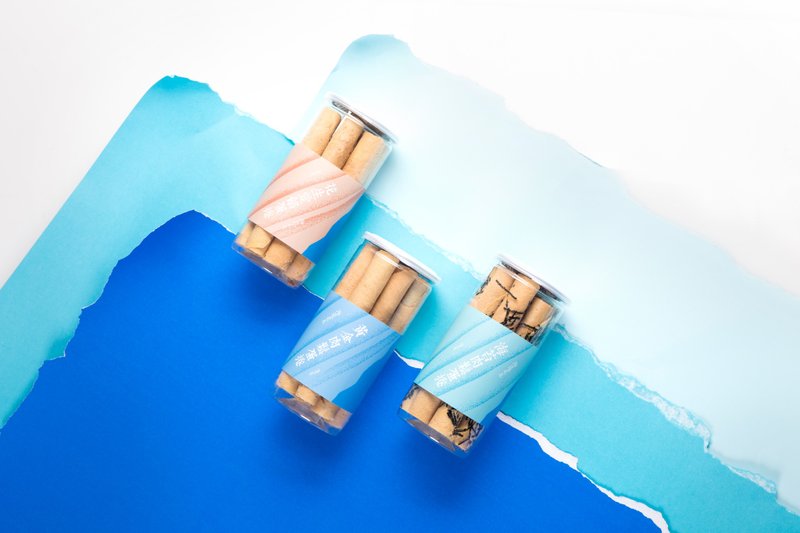 手工蛋捲組(肉鬆+海苔肉鬆+花生) - 手工饼干 - 新鲜食材 蓝色