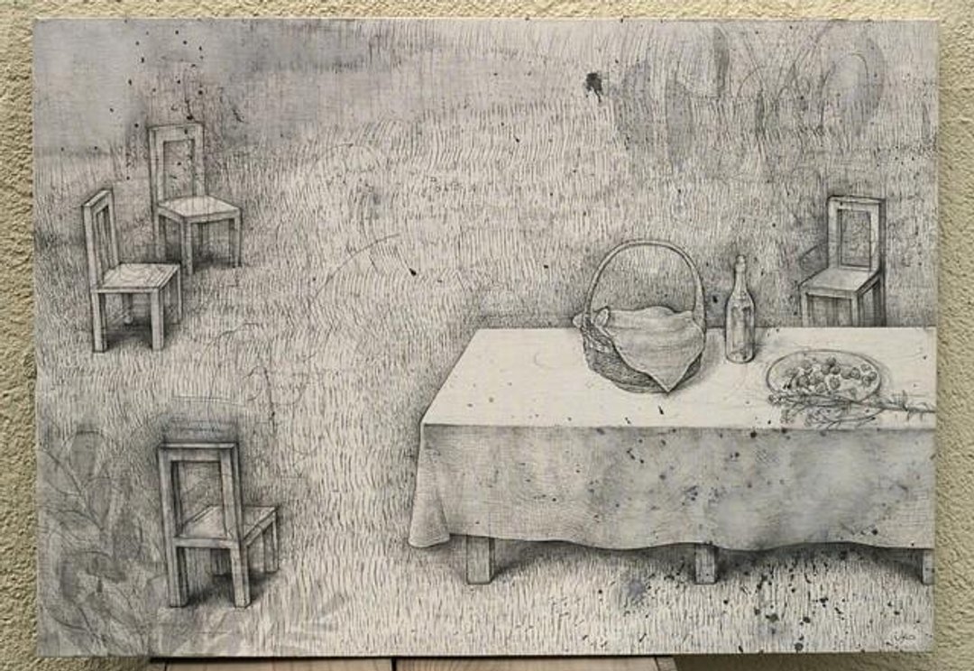 strawberry　original drawing - 画框/相框 - 其他材质 黑色
