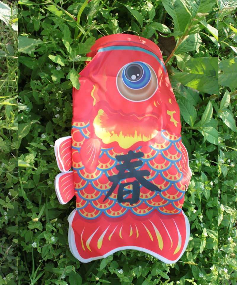 春联 - 灯笼鱼 - 年年有余 - 摆饰 - 其他材质 红色