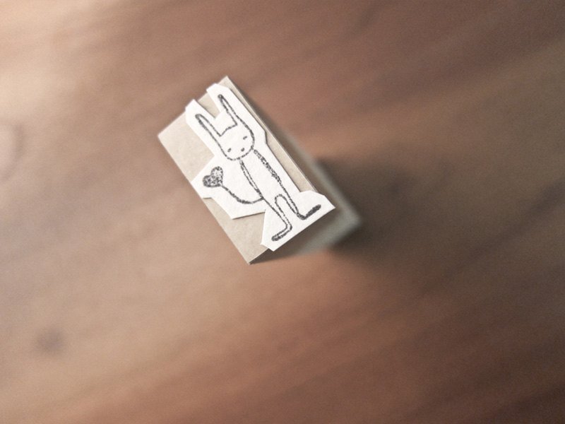 | 印章 | 编号313 kami系列 孤独的兔子 - 其他 - 木头 白色