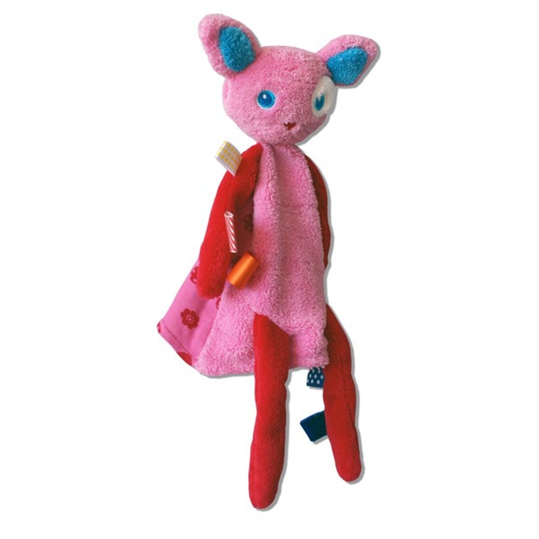 ‘荷兰Snoozebaby’安抚标签手偶/小猫Mimi - 玩具/玩偶 - 棉．麻 红色