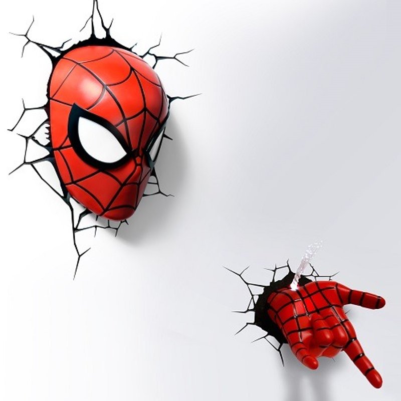 3D Light FX - Marvel Series Spider-Men Set - 3D立体造型灯 蜘蛛人组 - 灯具/灯饰 - 塑料 红色