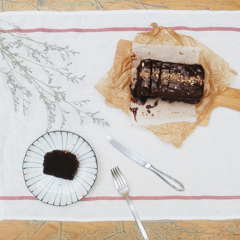 ↟↟岛本　杏仁巧克力磅蛋糕↟↟ - 咸派/甜派 - 新鲜食材 咖啡色