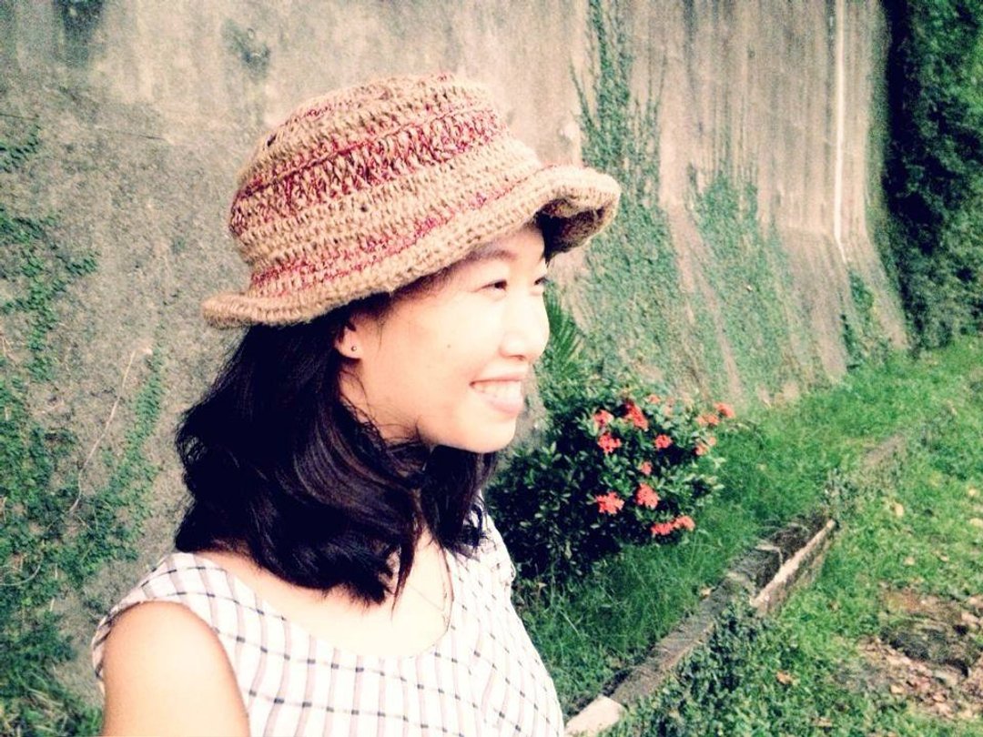 【endorphin】初秋手工麻编帽 - 帽子 - 其他材质 卡其色