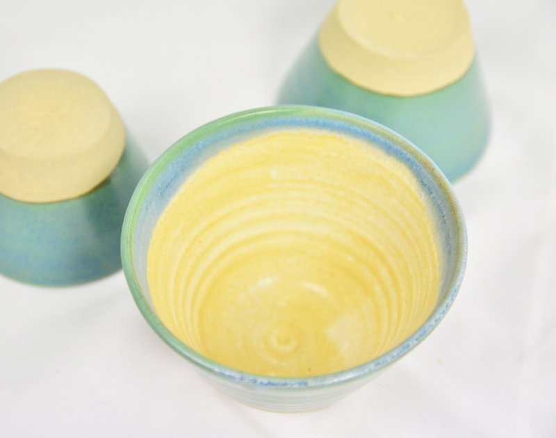 锥形陶茶杯＿公平贸易 - 茶具/茶杯 - 其他材质 蓝色