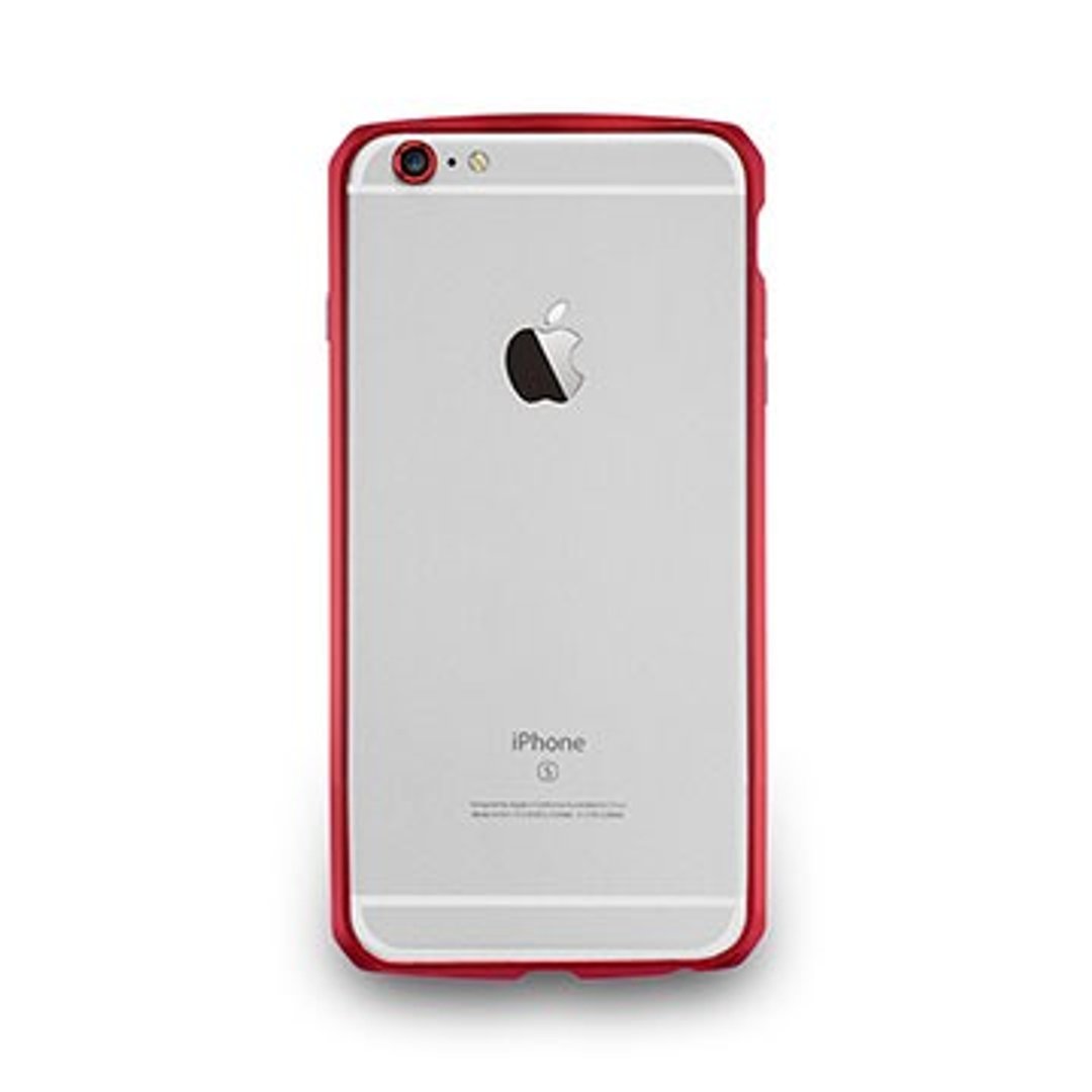 iPhone 6 Plus/6s Plus–碳纤纹铝合金保护框- 酒红色 - 手机壳/手机套 - 其他金属 红色