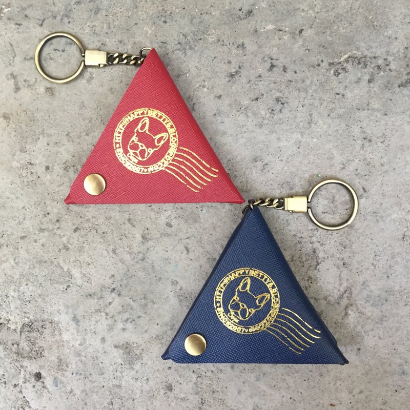 Oops 三角饭团零钱包/钥匙圈-圣诞礼物- - 零钱包 - 真皮 多色