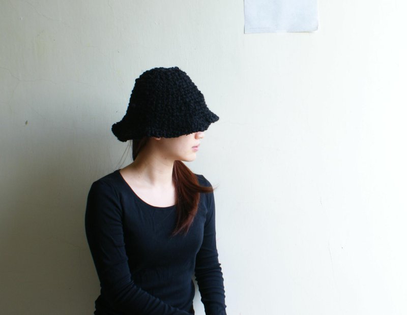 黑女士 - 帽子 - 其他材质 黑色