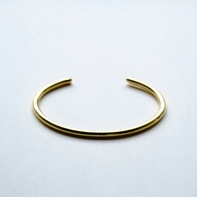 c型手镯(黄k金色) - 手链/手环 - 其他金属 黄色