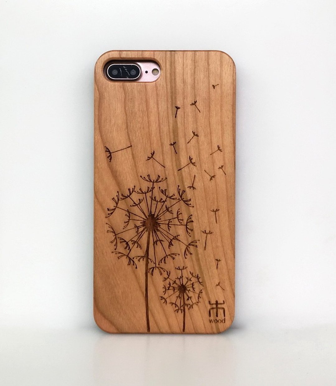 【免費客制】iPhone 17系列手機殼 iPhone木手機殼 實木 蒲公英 - 手机壳/手机套 - 木头 