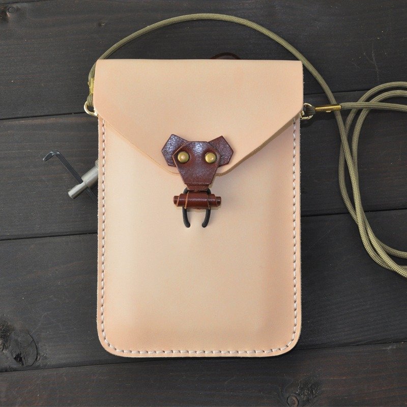 创意纯手工头层牛皮斜挎迷你小包零钱包iphone 6 plus note 2 3 4 edge 5色选择 复古棕 咖啡棕  植鞣革原色 红色 黄棕色 - 其他 - 真皮 多色