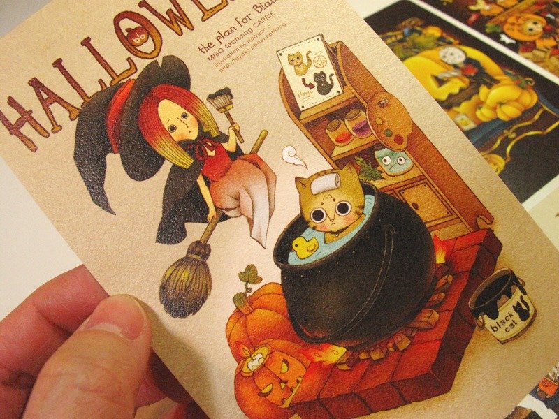 MIBO DIARY3 万圣节派对 (量少) - 卡片/明信片 - 纸 橘色