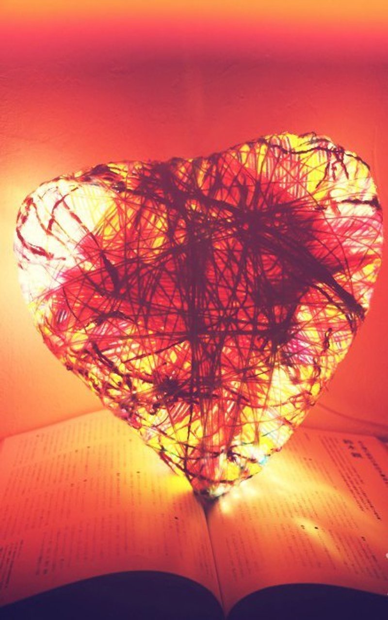 新手感爱心灯罩 - 灯具/灯饰 - 其他材质 红色