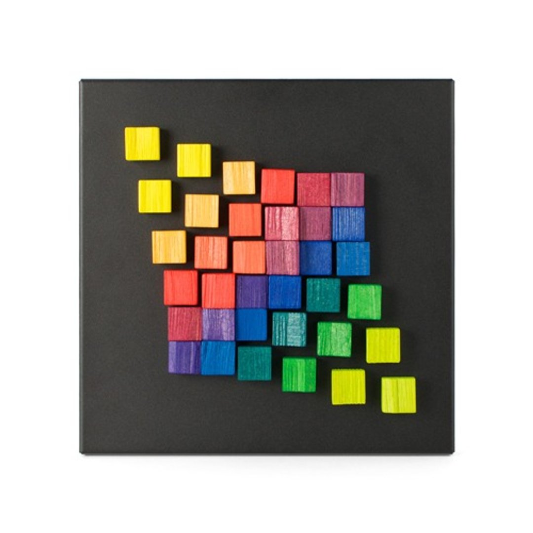 木制彩色浮雕playableART*Magnet Relief - Square 3 - 摆饰 - 木头 多色