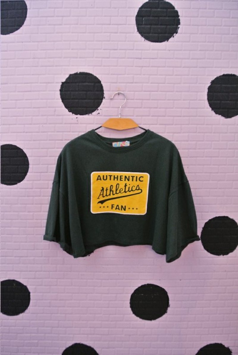 率性女孩．轻轻地碰你一下短上衣 - 其他 - 其他材质 绿色