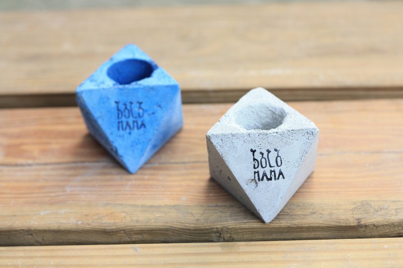 角头 多肉水泥盆 多肉植物 - 植栽/盆栽 - 水泥 粉红色