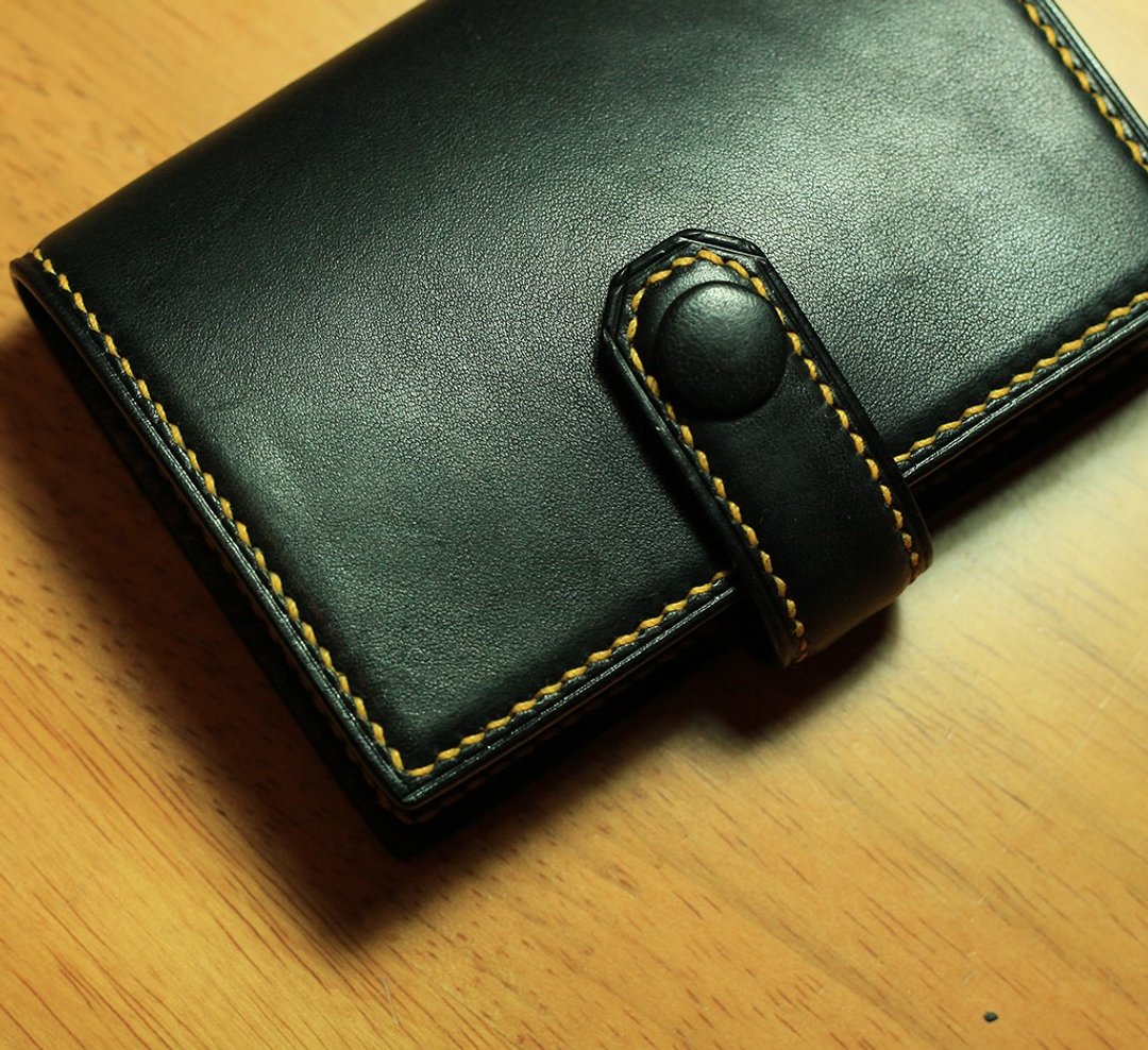 Superior Square Card-holder 黑色卡片匣 - 名片夹/名片盒 - 真皮 黑色