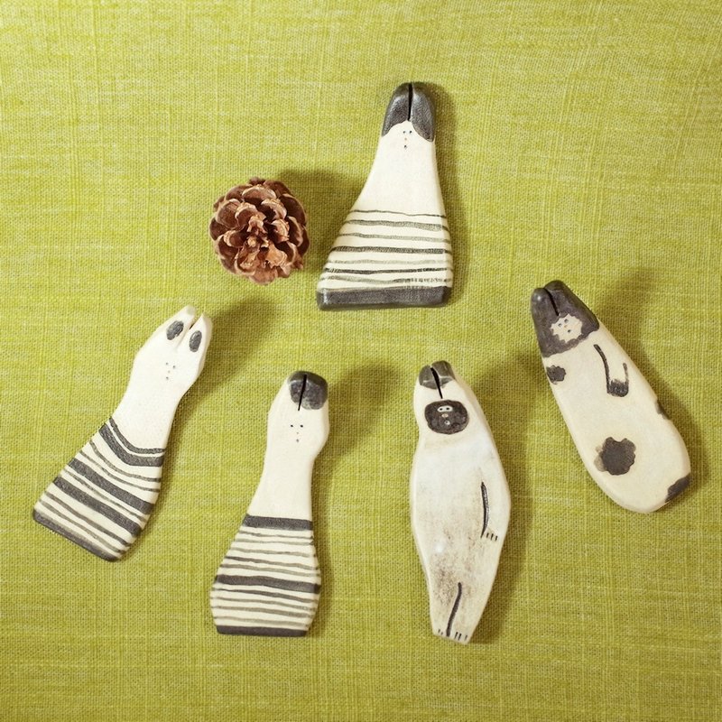 ［手感陶作］陪你一起·置物迷你架-2 - 花瓶/陶器 - 其他材质 黑色