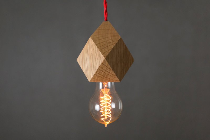 Prime Collection 木造吊灯-橡木 - 灯具/灯饰 - 木头 咖啡色